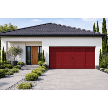 Porte de Garage Battante sur Mesure – Isolation 40 mm & Serrure 5 Points