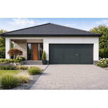 Porte de Garage Battante sur Mesure – Isolation 40 mm & Serrure 5 Points