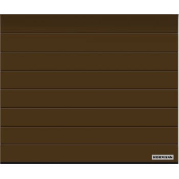 Porte de Garage Sectionnelle Motorisée - Rainures M lisse mat-Hormann-livrée