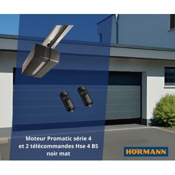 Porte de Garage - Bord de mer- Sectionnelle Motorisée - Rainures M-Hormann - livrée